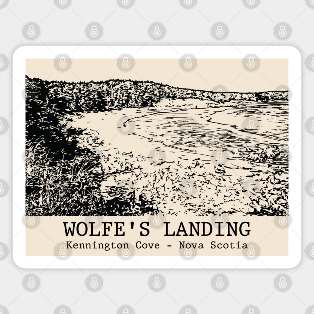 Wolfe's Landing - Kennington Cove NS Magnet by Lakeric
